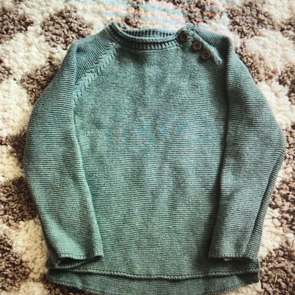 Zara Green Knit Sweater